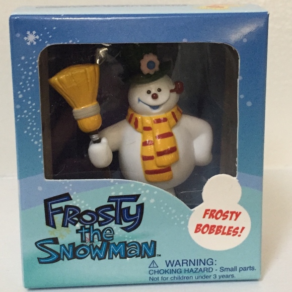 Snowman Mini Bobblehead Frosty Snowman w/ book NIB - Picture 2 of 5